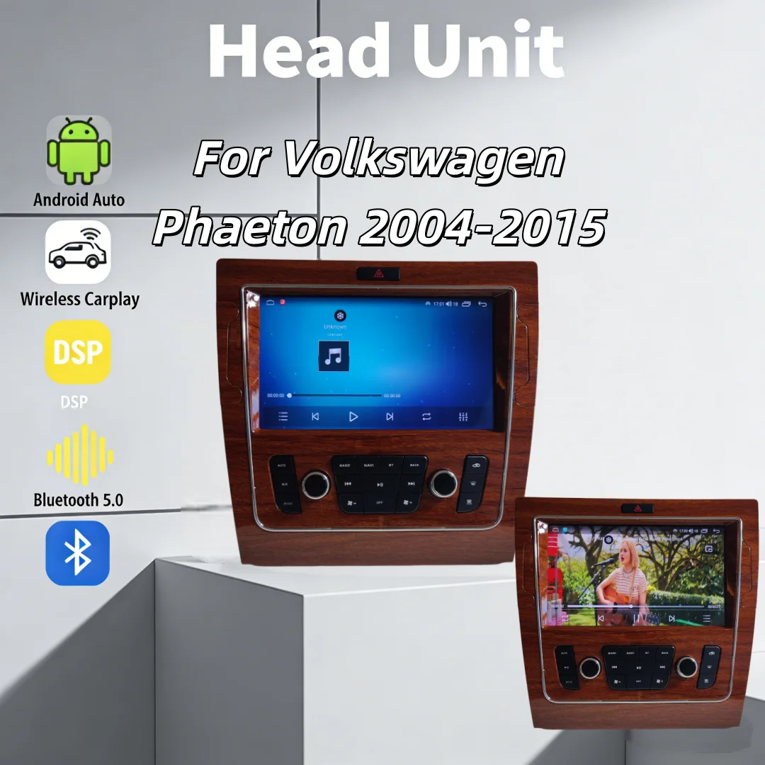 10.1 Inch For Volkswagen Phaeton 2004- 2015 Car Radio Multimedia Video Player Stereo Auto GPS Navi DSP Wireless Carplay BT 5.0