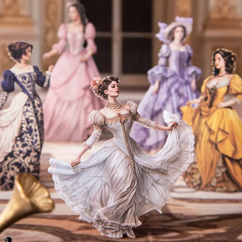 

1pack/2pack Vintage Character Decorative 25pcs/pack Stickers Lady's Wardrobe Series 4 Styles Victorian Style