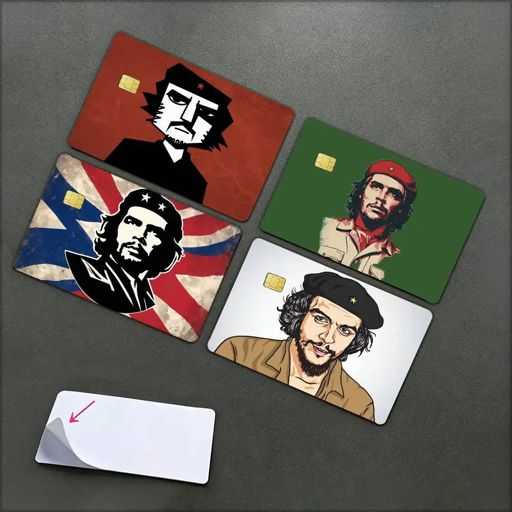 C-Che G-Guevara Freedom   Waterproof Film Skin Cover Credit Card Stickers Debit Front Bank Bus Pass