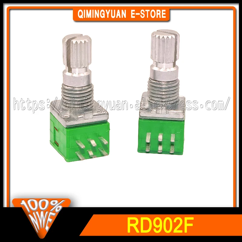 1 peça taiwan alfa rd902f pioneiro dj controlador 6 pinos volume vertical potenciômetro rotativo a10k 20mm alça