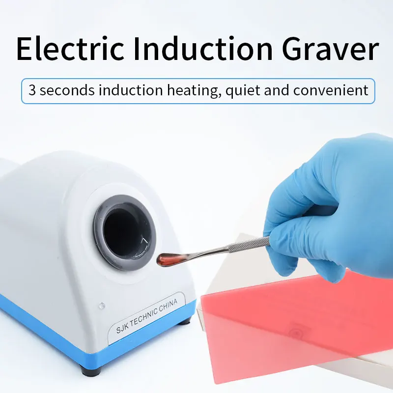 Heating Sensor Sjk Wax Knife Heater for Dental Lab Flameless Electric Induction Carving Machine 1-2s Heating Electric Wax Knife