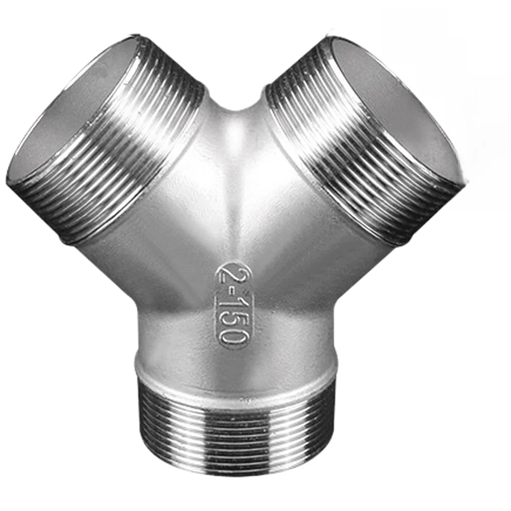 Plumbing Flow Divider Y Type Pipe Fitting For Pipeline Repair Compact Threads Secure Connection High Grade Material