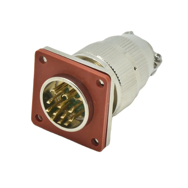 MX Series Glass Sintering 12 Pin Waterproof Male Female Vacuum Hermetic Plug Socket Glass Sealing 12 Pin Connector