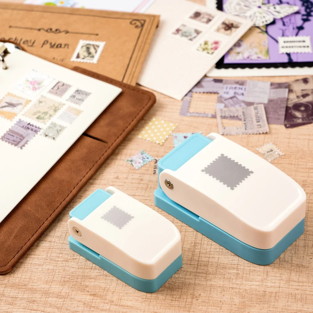 Postage Stamp Punches Lever Action Puncher for Paper Crafting Scrapbooking DIY Projects Arts Crafts Supplies Scrapbooking Cards