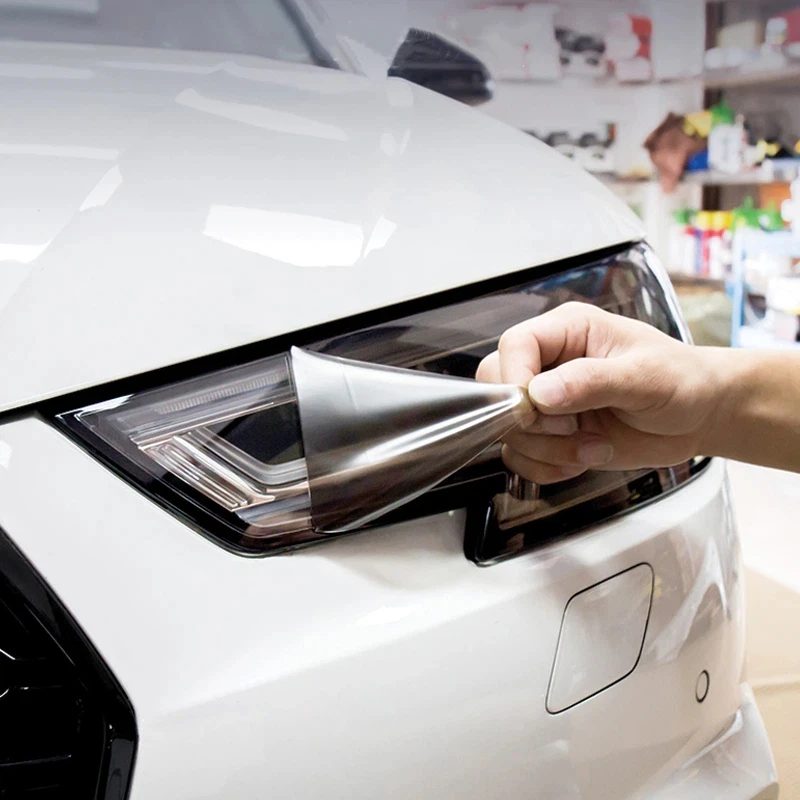 For Audi A3 A4 A5 A6 A7 A8 Q3 Q5 Q7 S3 S4 S5 Light Black Car Tint Lighthouse Tail Light Headlights Fog Vinyl Sticker