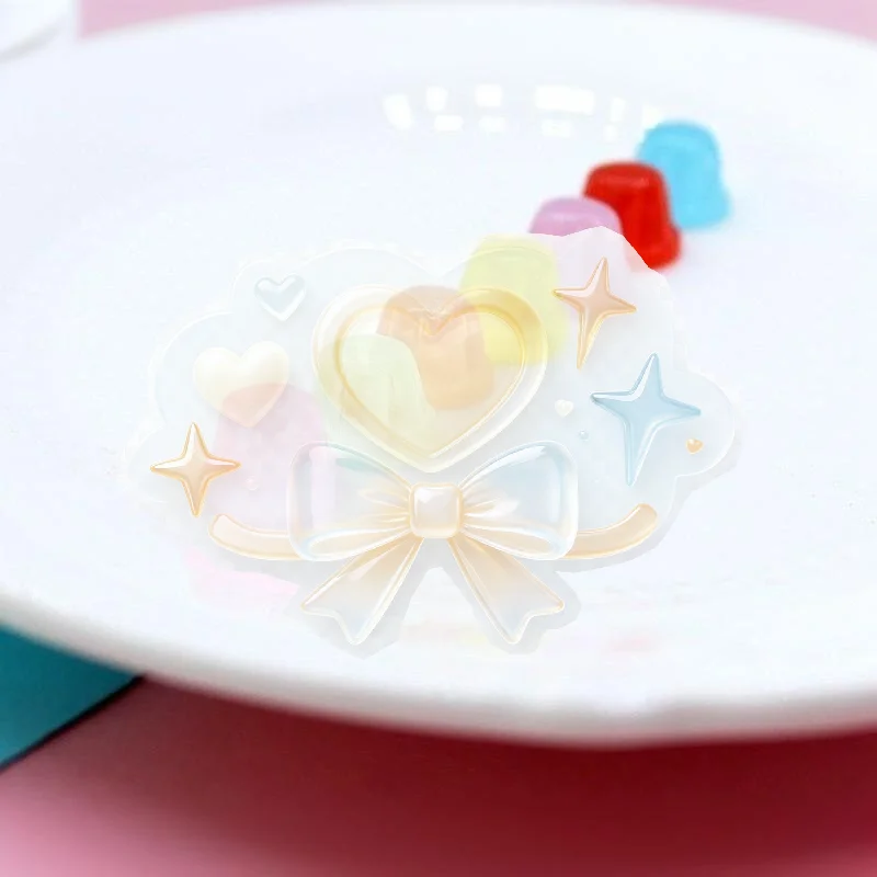 10Pcs Mini Fake Pudding Resin Craft Materials Kawaii Embellishments for Stationery Decor DIY Projects