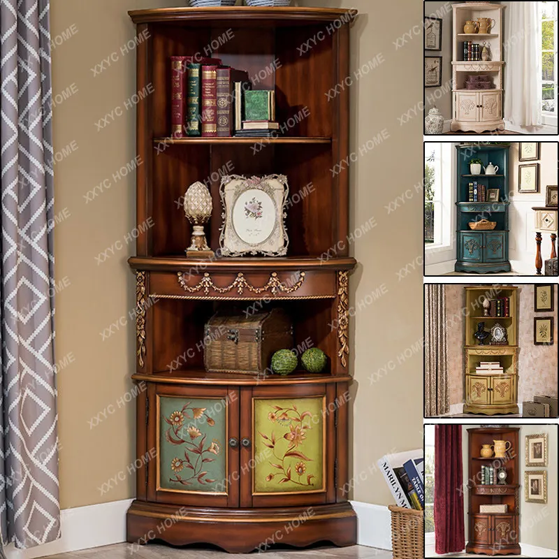 Corner Cabinet Triangle  Edge Triangle Living Room Bedroom  Vintage Painting