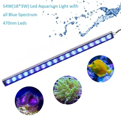 Led Aquarium Light 54W Reef Light 55cm Length Coral Light Designed Color Ratio for Fish Coral Reef Tank