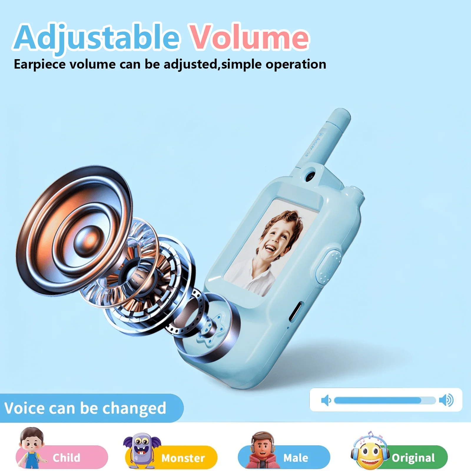 Walkie-talkies con video para - Kids Outdoor Voices reseña y precio