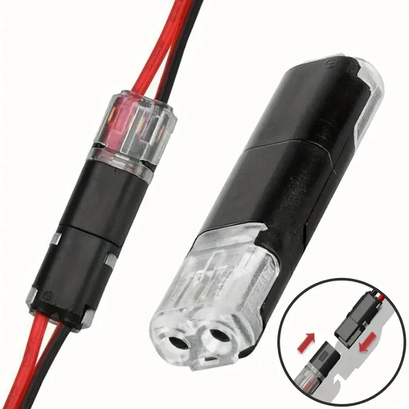 Waterproof Plug Wire Connector 2 Pin Way Cable Plug Car Electric Wire Snap Connectors Strip Terminal Connection Home Improvement