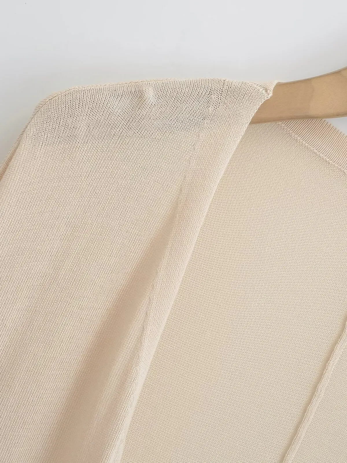 스트리트 슬레 루즈 롱 스웨이드 니트 자외선 차단 의류 통풍감 좋은 마르니레이지 슬레 가벼운 홀로우 아웃 스웨이드 탑스