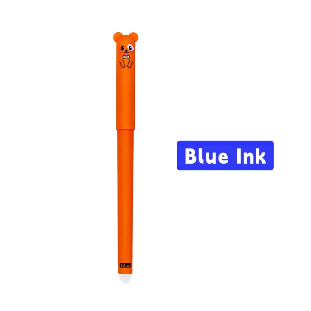 New Animal Design Erasable Pen Writing Tool Quick Drying Gel Pen 0.5mm Black/Blue Ink Student Writing Pen School Office