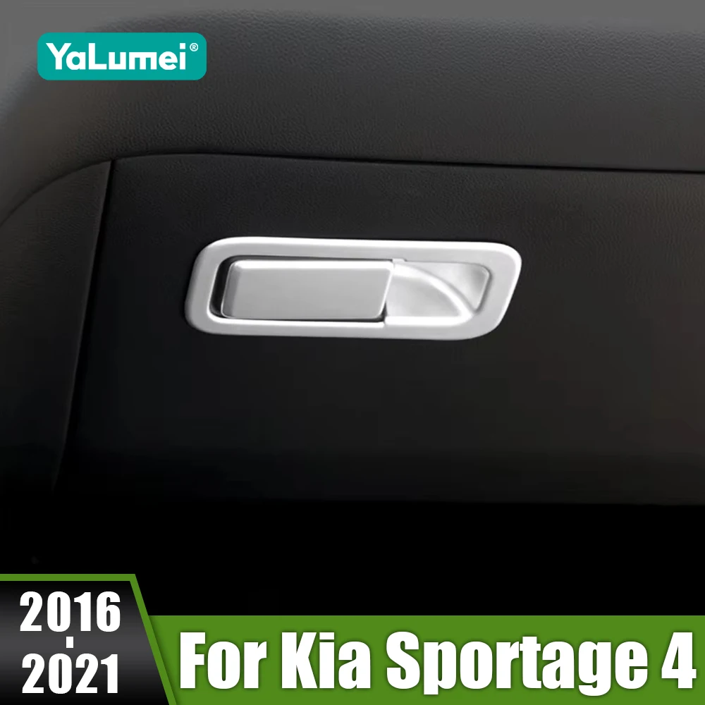 

For Kia Sportage 4 2016 2017 2018 2019 2020 2021 Car Front Passenger Storage Handle Decoration Cover Sticker Inner Accessories