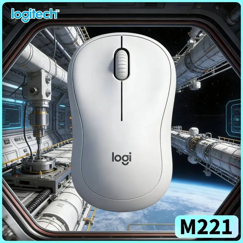 Logitech M221 Silent Wireless Mouse - Quiet Click Kit, Compact Frame, 18-Month Battery, Office Home Study Work