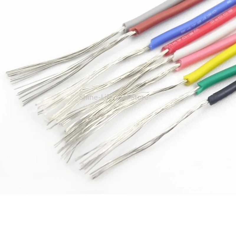 SL 30~14AWG UL3239 Silicone Wire Tinned Copper Insulated Electronic Wires Insulated 3KV Flexible High Voltage Cable Wire