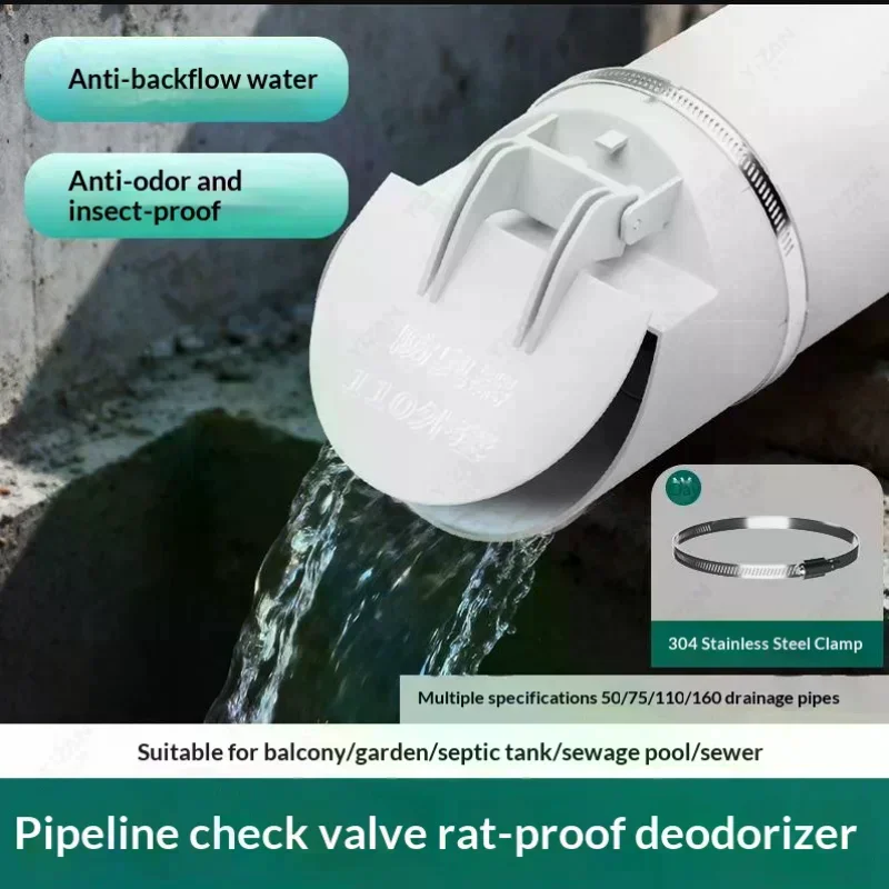 Anti Odor Stopper Floor Drain One Way Valve Shower Drainer Drain Strainer Seal Cover Sewer Install Kitchen Bathroom Accessories