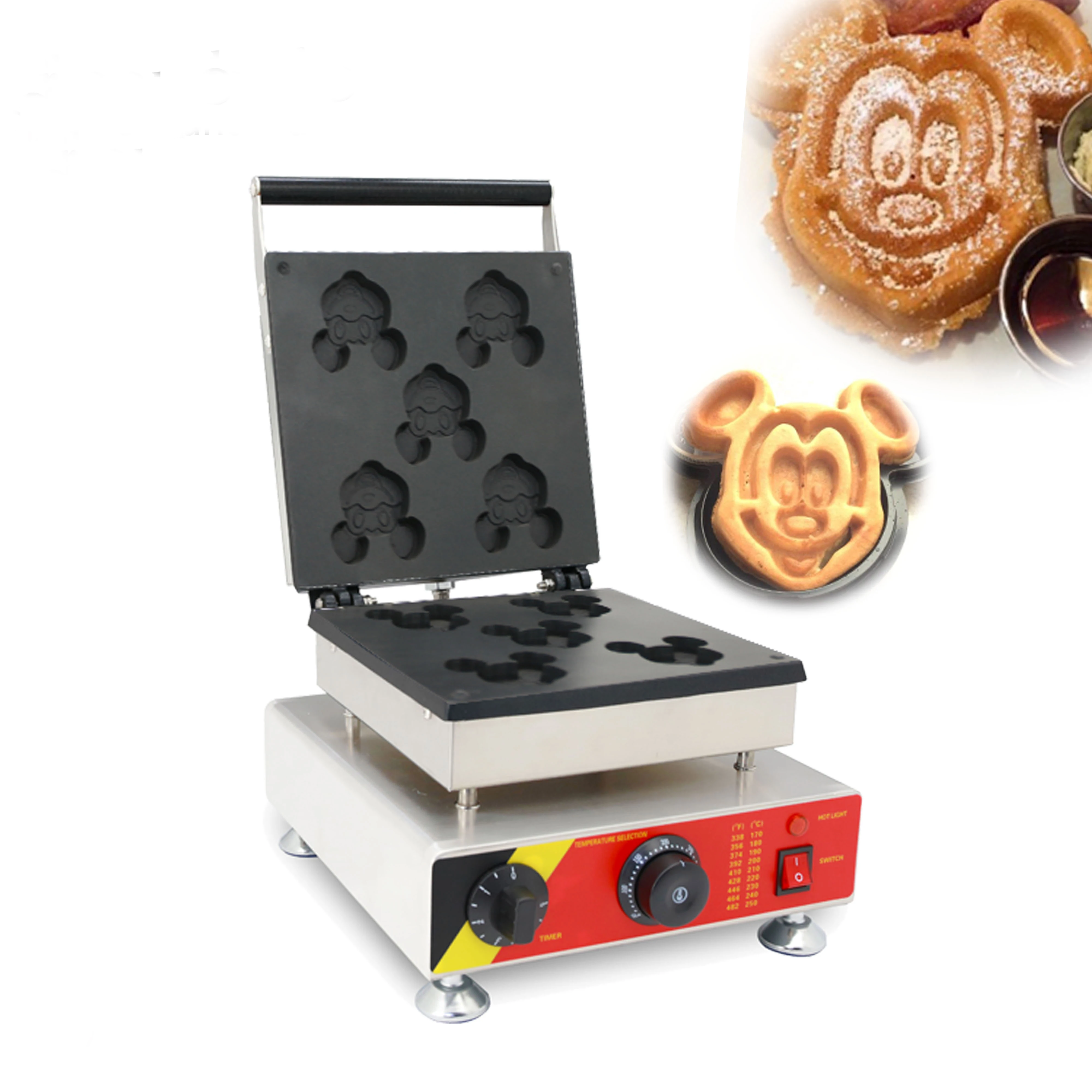 Electric Type 110v220v Micke Shape Waffle maker Machine Cartoon animal waffle baker Waffle Maker Baker Iron Pan Making Mould