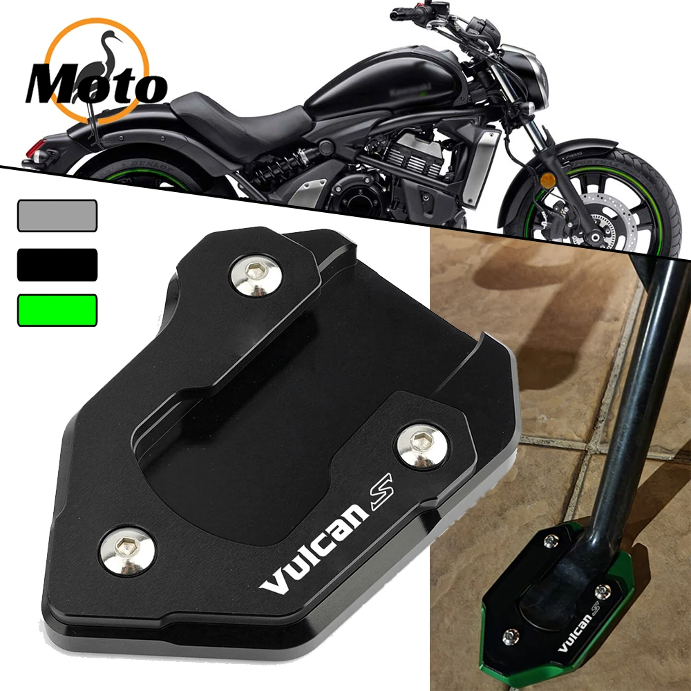 For KAWASAKI Vulcan S 650 VN650 2015 - 2022 High Quality Motorcycle CNC Kickstand Foot Side Stand Extension Pad Support Plate