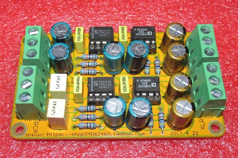 SSM2141 Unbalanced RCA to Balanced XLR Output Circuit Board with Excellent Performance and Low Noise LG178