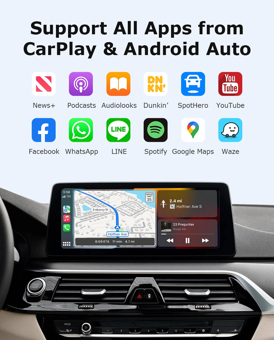 Kabellose CarPlay-Schnittstelle für BMW NBT CIC System 12345 Serie X1 X3 X4 X5 F20 F21 F30 F31 F34 F10 F48 F25 F26 F15 F60 F10 E84 – Detail 9