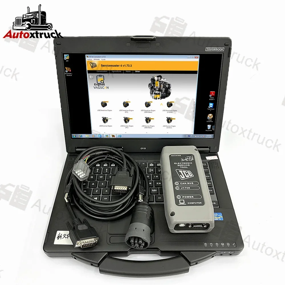 CF53 Laptop V22.11.2 For JCB Master tool Electronic Service tool JCB Construction equipment Excavator Heavy duty diagnosis tool