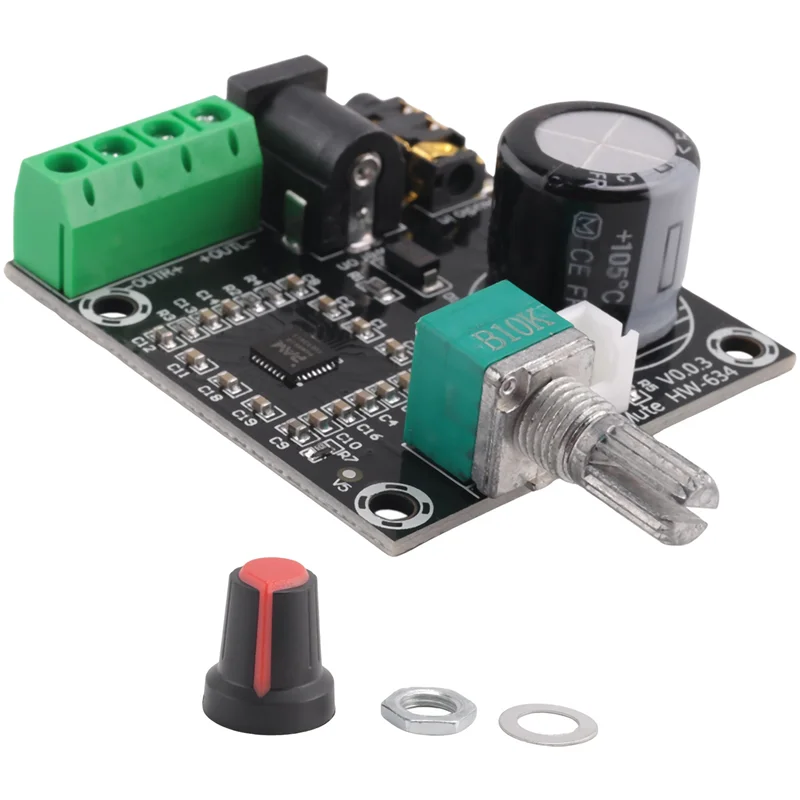 M16K-10X PAM8610 Dual Channel DC 12V HD Pure Digital Audio Stereo Amplifier Board Class D 15W X 2 High Power Amplifier Module