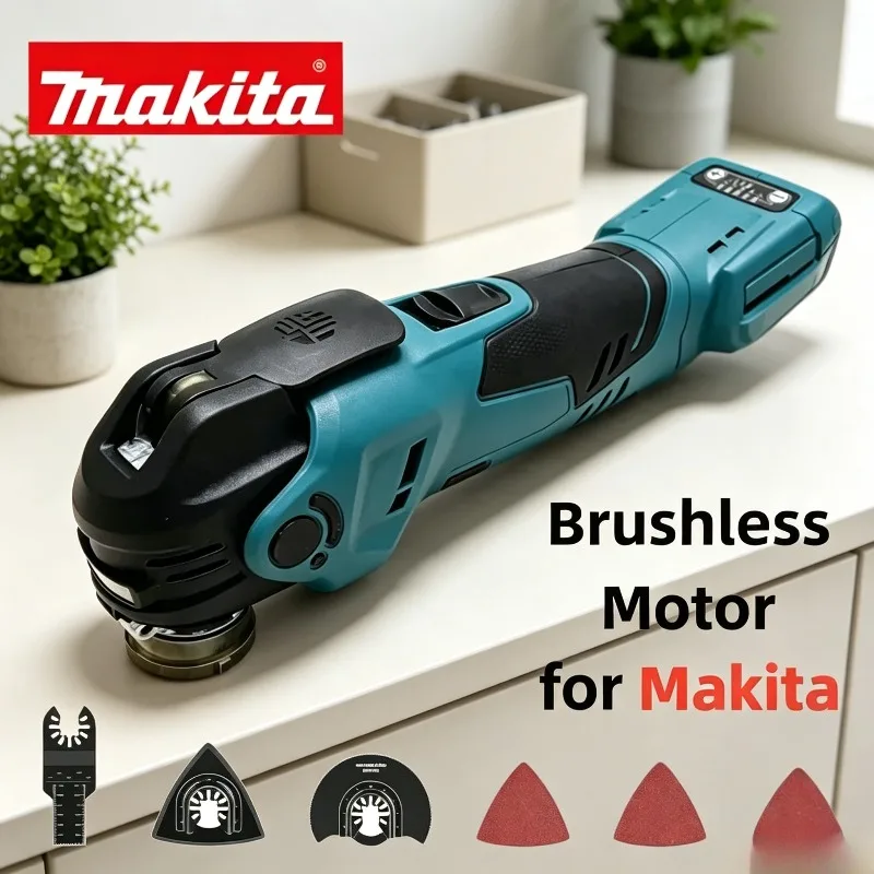 

Makita For 18V Battery Cordless Brushless Oscillating Multi Function Tool Woodworking Cutter Machine Electric Saw Trimmer Shovel