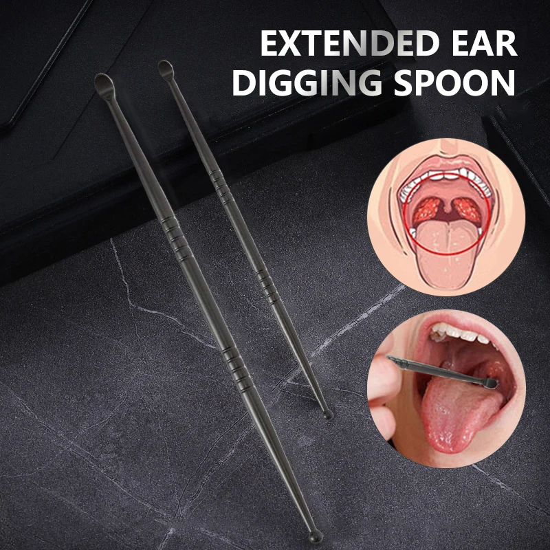 ~ 1pcs Tonsil Stone Removal Ear Wax Remover Stainless Steel Remover Mouth Cleaning Care Tools Tonsil Stone Remover Health Care