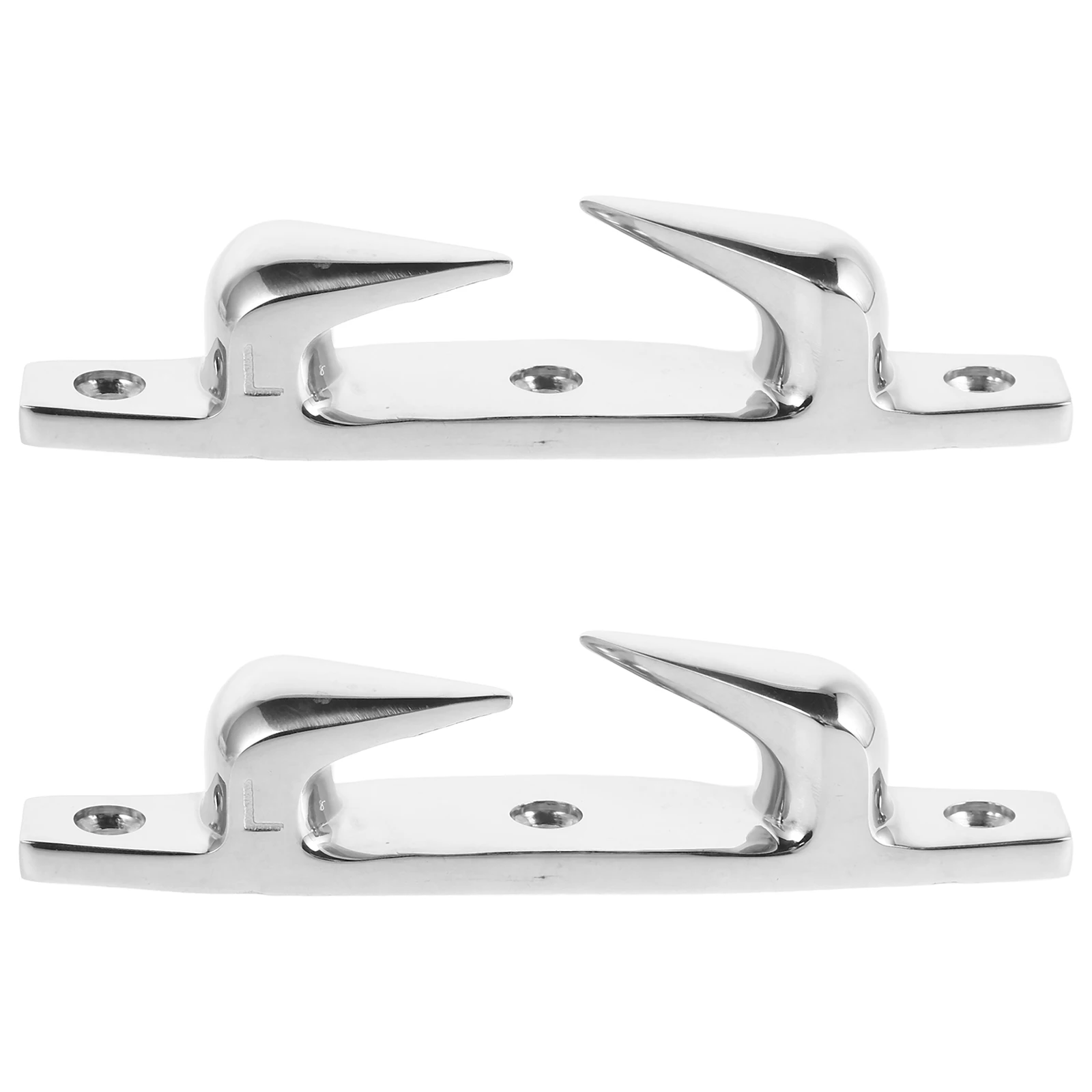 

2pcs Stainless Steel Fairlead Marine Parts Deck Fittings Accessories Mooring Cleats 316Grade Rope Cleat Boat Latches Practical