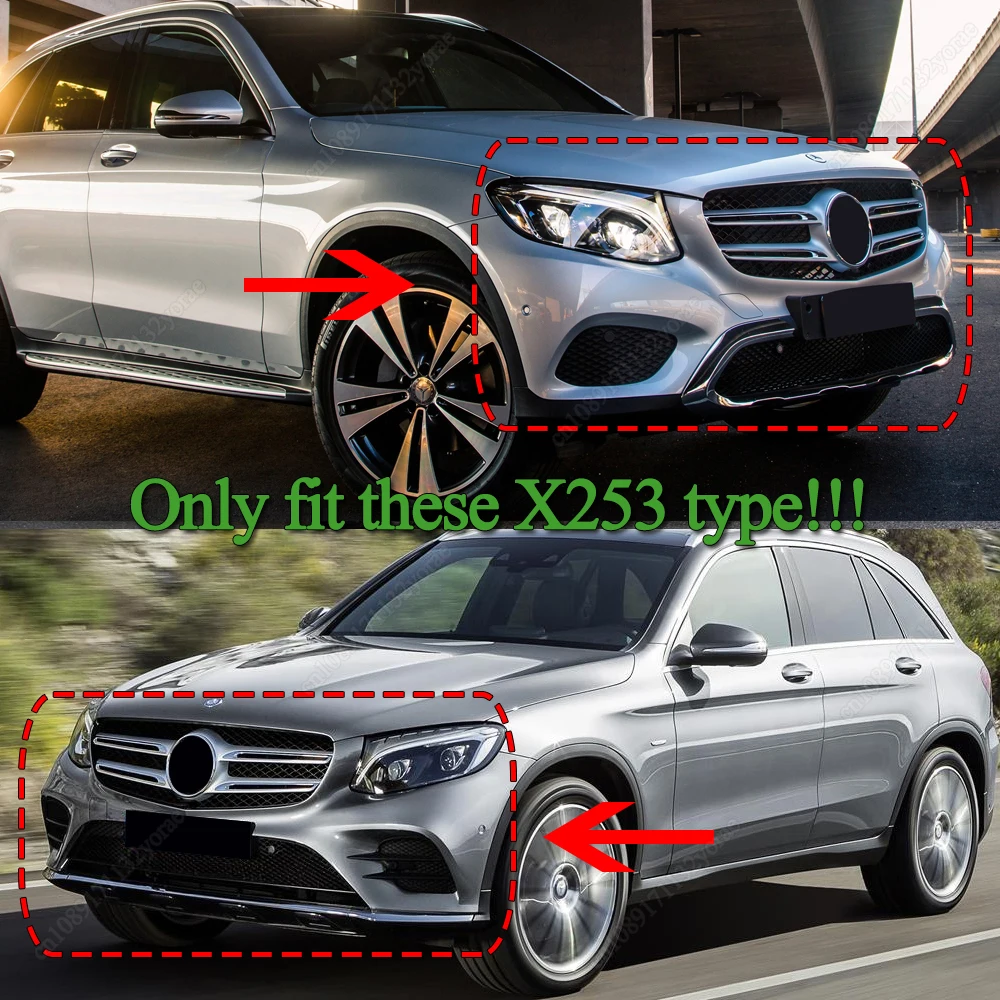 For Mercedes Benz GLC Class X253 GLC250 GLC300 GLC350 GLC43 AMG 2015-2019 Diamond Style Grille Front Racing Grill Bodykit Tuning
