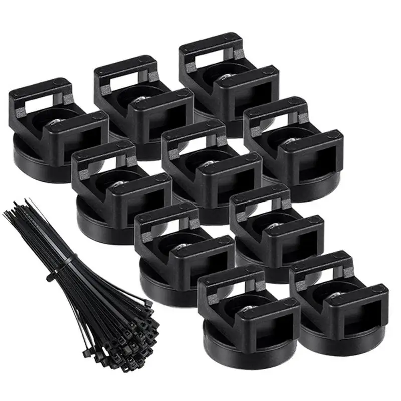 

Wire Clips Magnetic Cord Holder Clips Nylon Zip Ties Attached Home Organizer Tool Versatile For Renters Tech Enthusiasts Metal