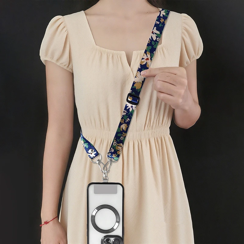 Crossbody الهاتف المحمول الحبل الرجعية الهاتف شنقا حبل الرقبة الأشرطة مكافحة خسر حزام قابل للتعديل طول جراب هاتف عالمي