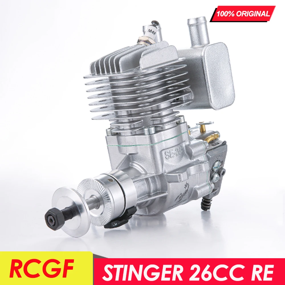 

RCGF Stinger 26CC RE Gas Engine Rear Exhaust Pipe 2-stroke Single Cylinder for RC Fixed-wing Airplane