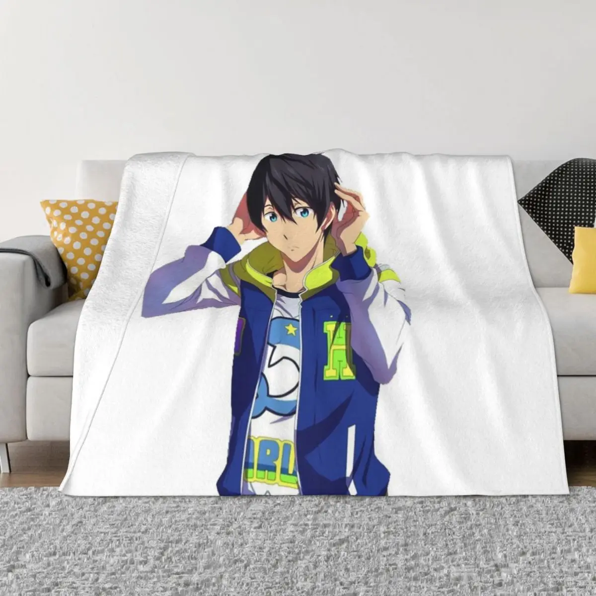 Haruka Nanase Throw Blanket Summer Blanket christmas gifts