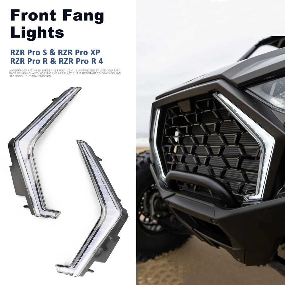 

UTV ATV For Polaris RZR Pro XP 4 RZR Pro R 4 Sport Ultimate RZR Pro S 4 Premium 2026 LED Front Accent Light Turn Signal Lights