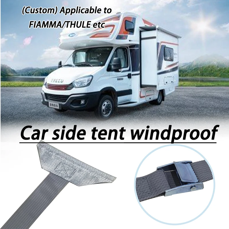 

Motorhome Tent Windproof Securing Strap Set Universal Tie-Down Straps Suitable For FIAMMA THULE Isabella Dorema Maccaferri