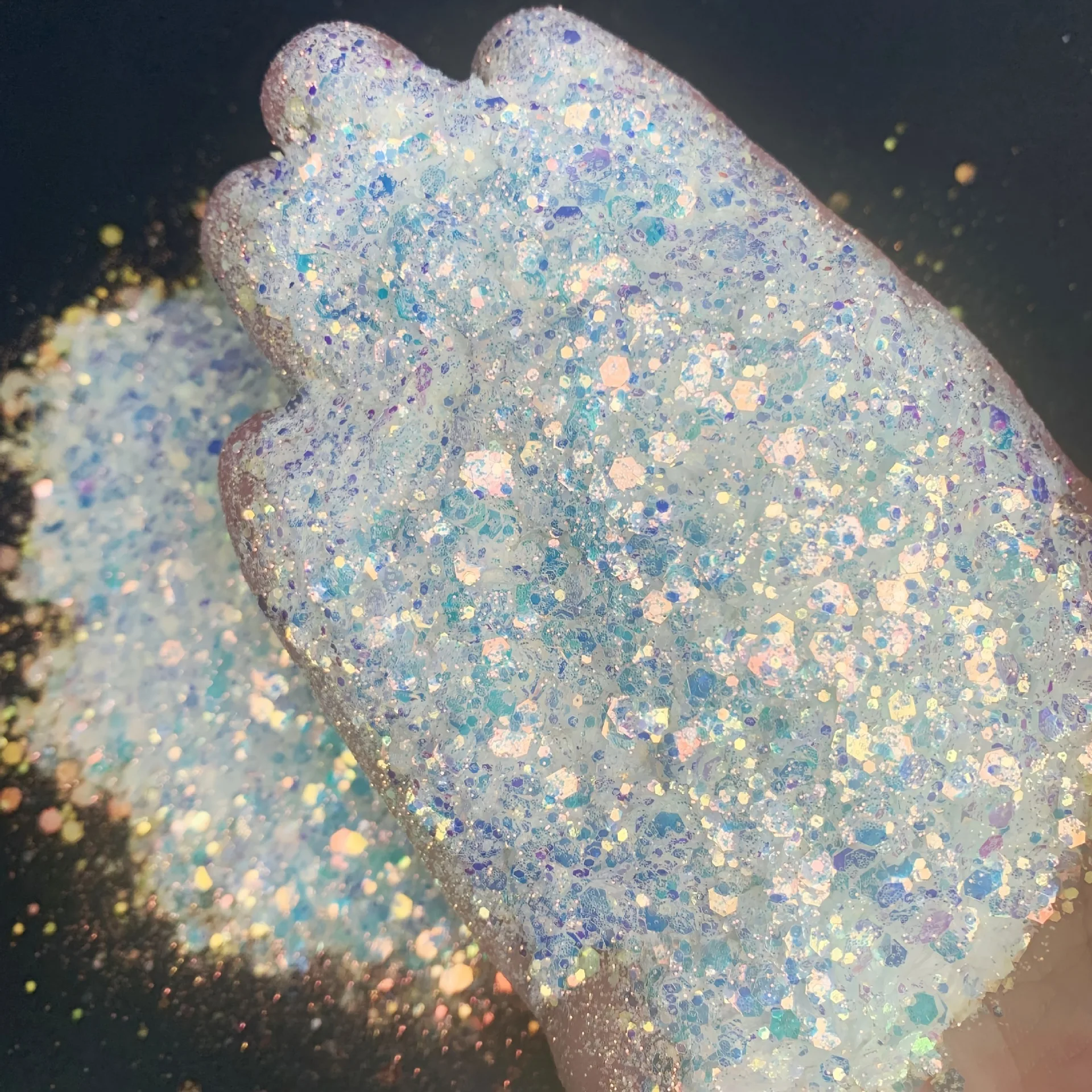 60g Iridescent Chunky Glitter  - Mica Flake Resin recension och pris