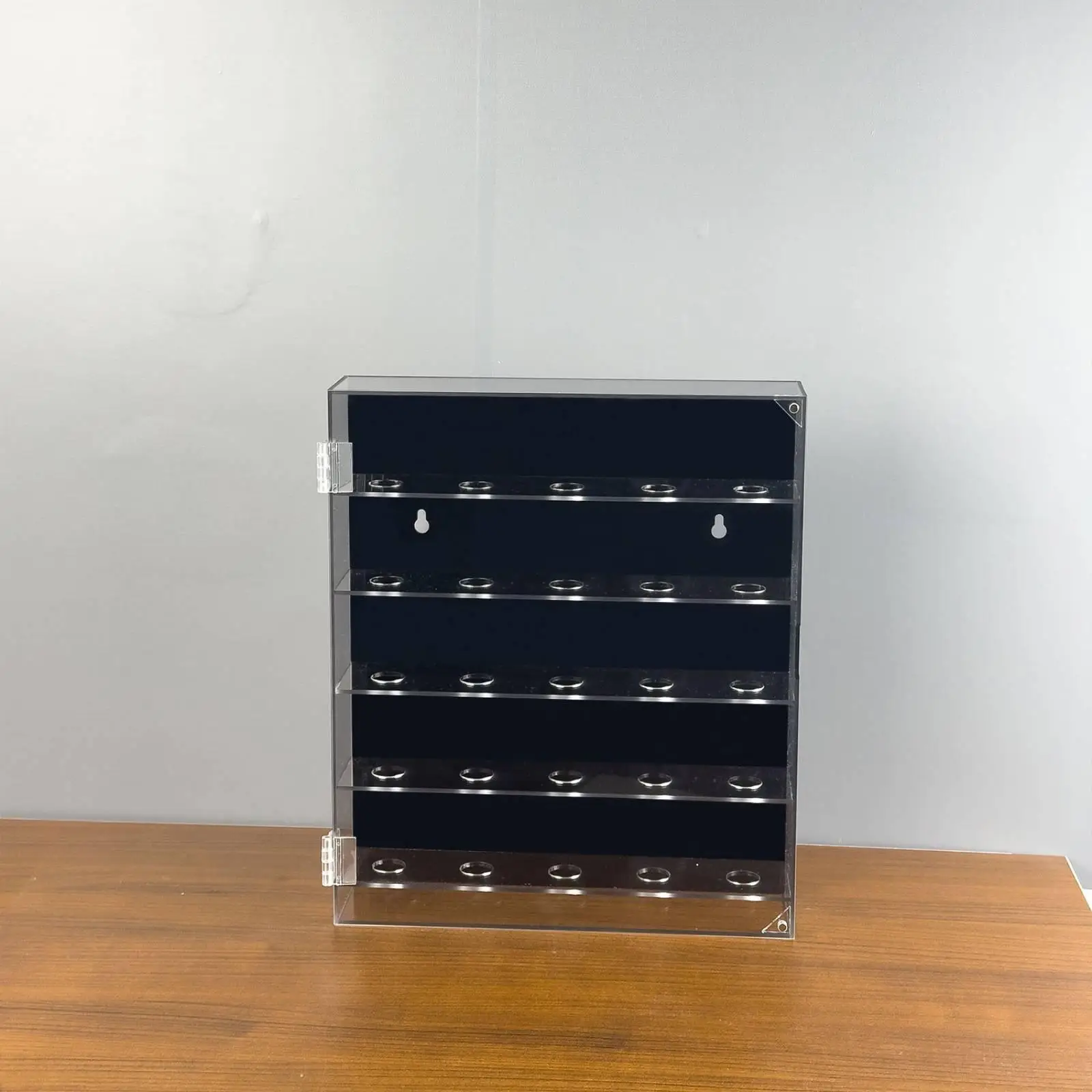Golf Ball Organizer Display Case Clear Acrylic Box with Horizontal Rows for Sports Memorabilia Showcase