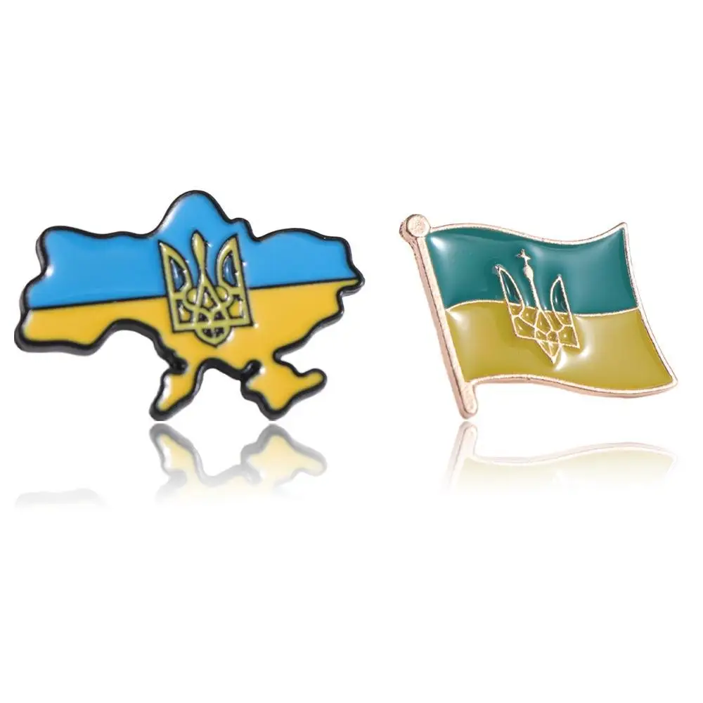 Brooches Ukraine Brooches Alloy Badges Ukrainian Flag Pins Tie Pin Enamel Pins Ukrainian National Pins Jewelry