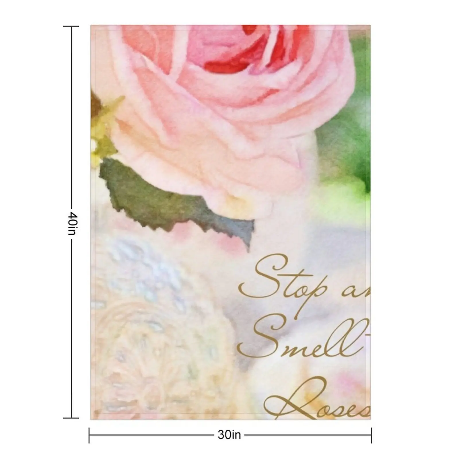 Stop and Smell the Roses Throw Blanket Thermals For Travel Hairys Luxury Thicken For Sofa Thin Blankets