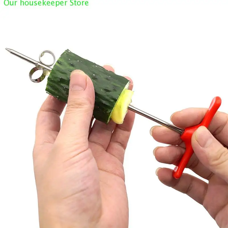 

Vegetable Spiral Cutter Manual Roller Spiral Slicer Radish Potato Tools Kitchen Accessories Fruit Carving Tools