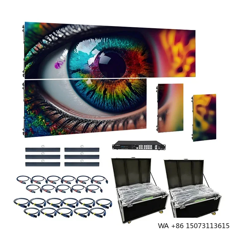 

Внутренний светодиодный экран P2.976, хит продаж 2025 года, 8K, IP65, водонепроницаемый, 500x1000 мм, для сценического фона