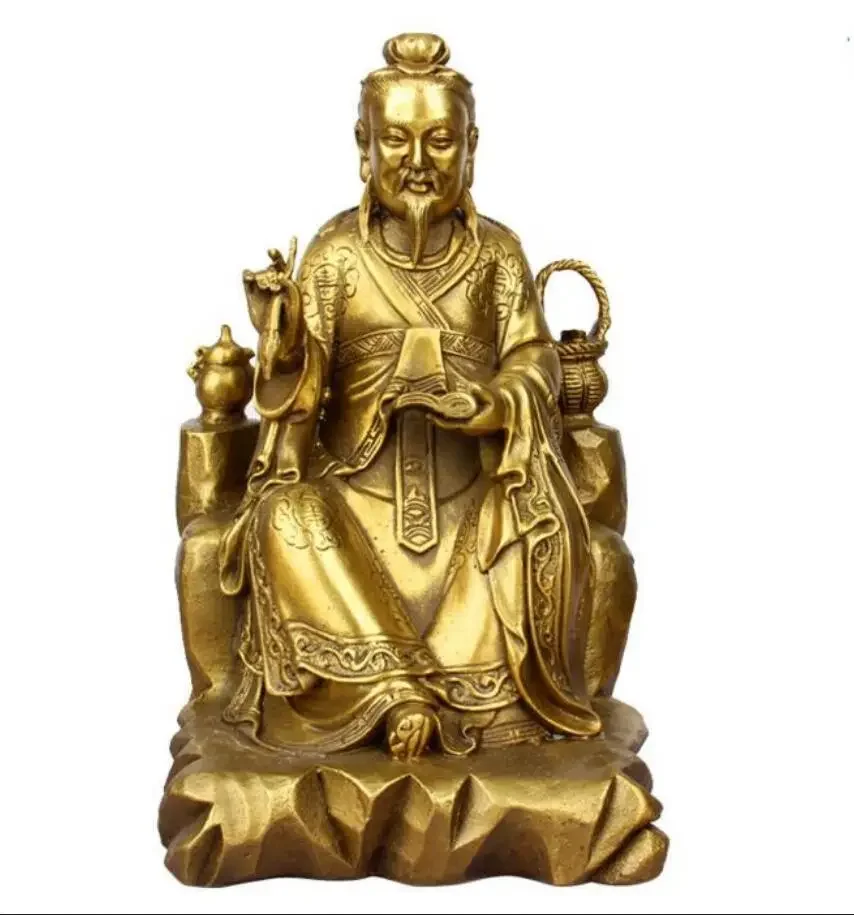 

Copper Statue Medicine Wang Sun Sizhen Statue God Doctor Sculpture Pure Copper Crafts Chinese Character Decoration Home Decorati