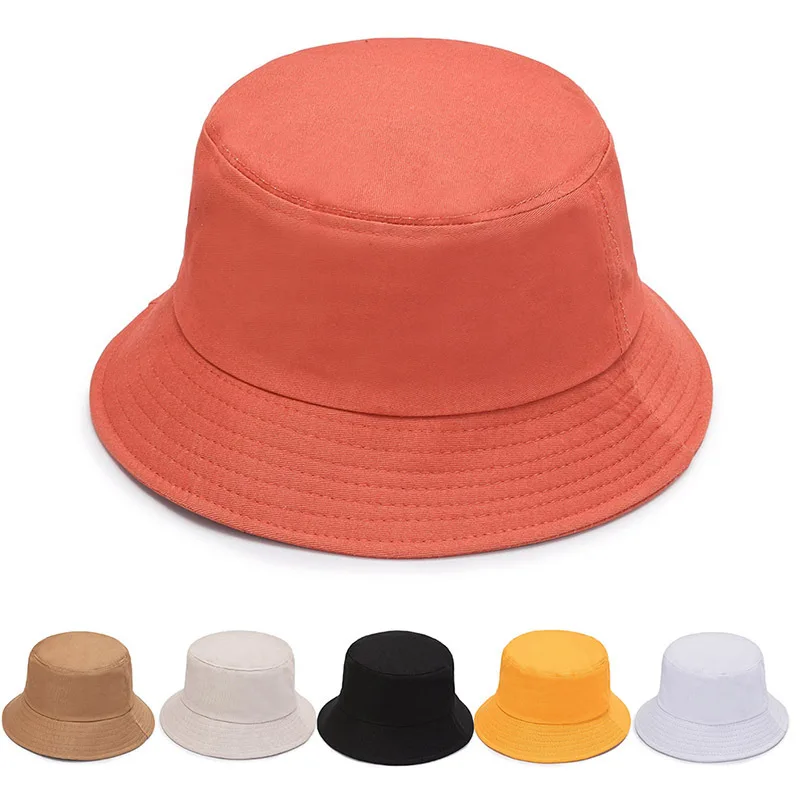 2023 New Unisex Cotton Ladies Bucket Hat Women Sunscreen Panama Hat Sunbonnet Outdoor Fisherman Cap Beach Cap Bucket Hat Men