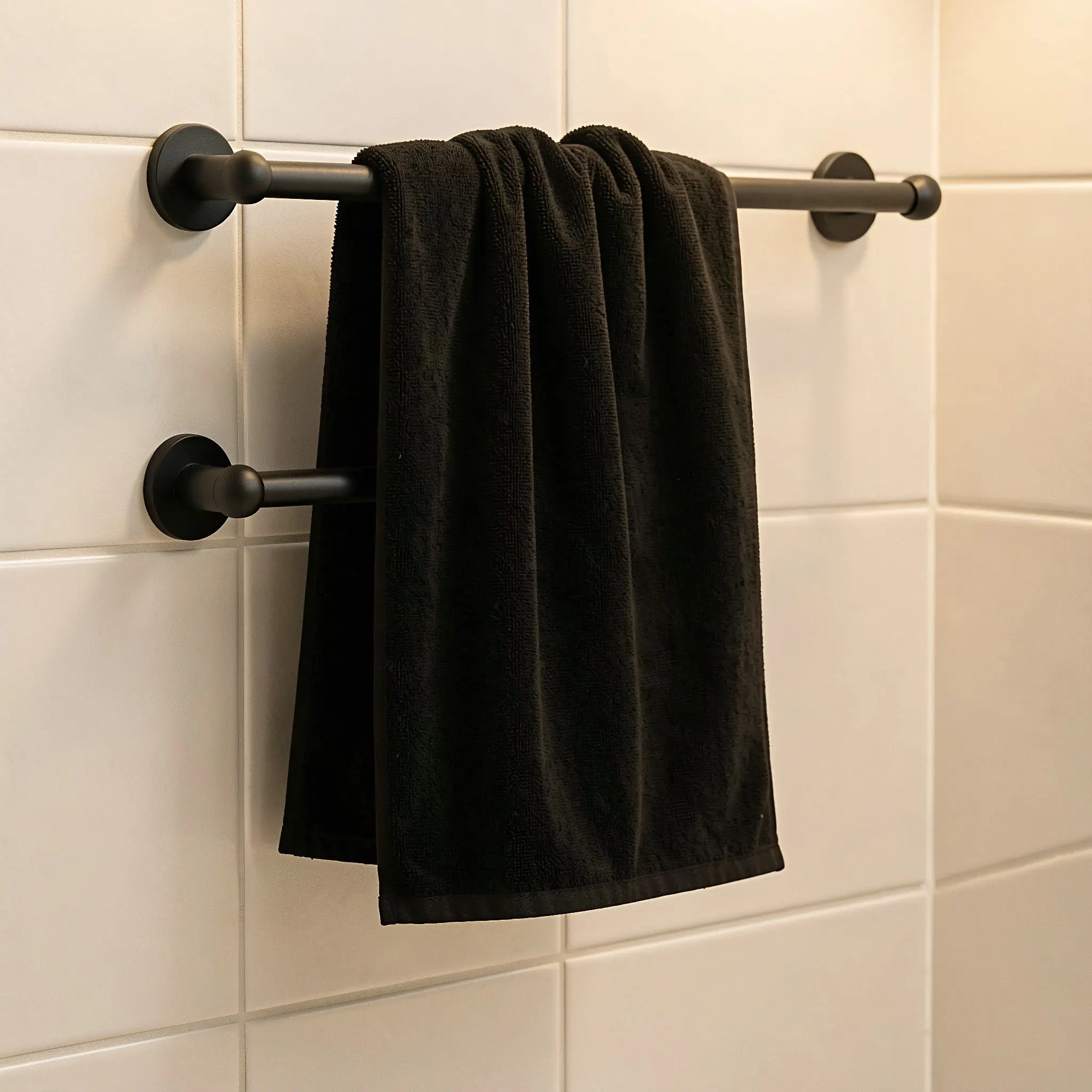 Black Cotton Hand Towel Pure Natural Extra Large Soft Absorbent Luxury Face Towel for Bathroom Gym Hotel Spa Home 35x75cm
