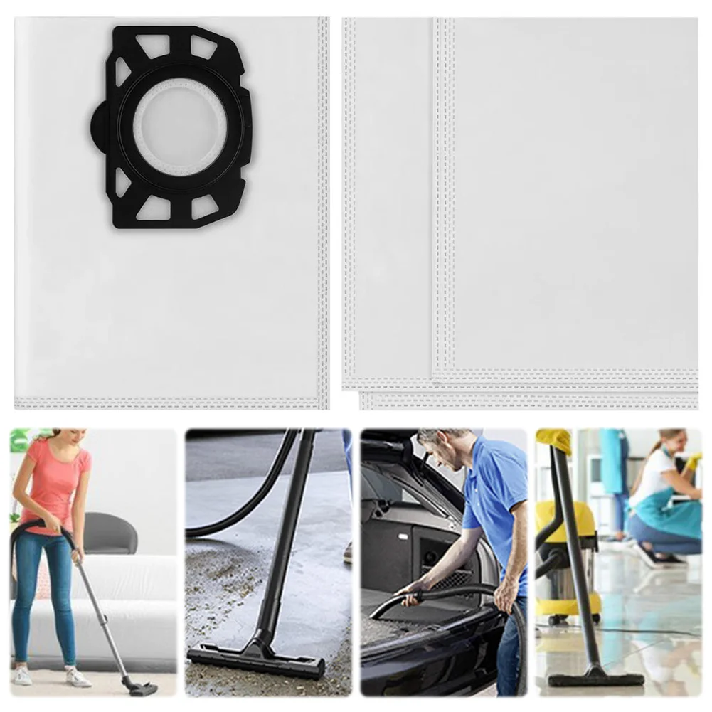 12 Pack Vacuum Bag Replacement Dust Bag Vacuum Cleaner Dust Bag for Karcher WD 5 & WD 5 Premium Cleaner
