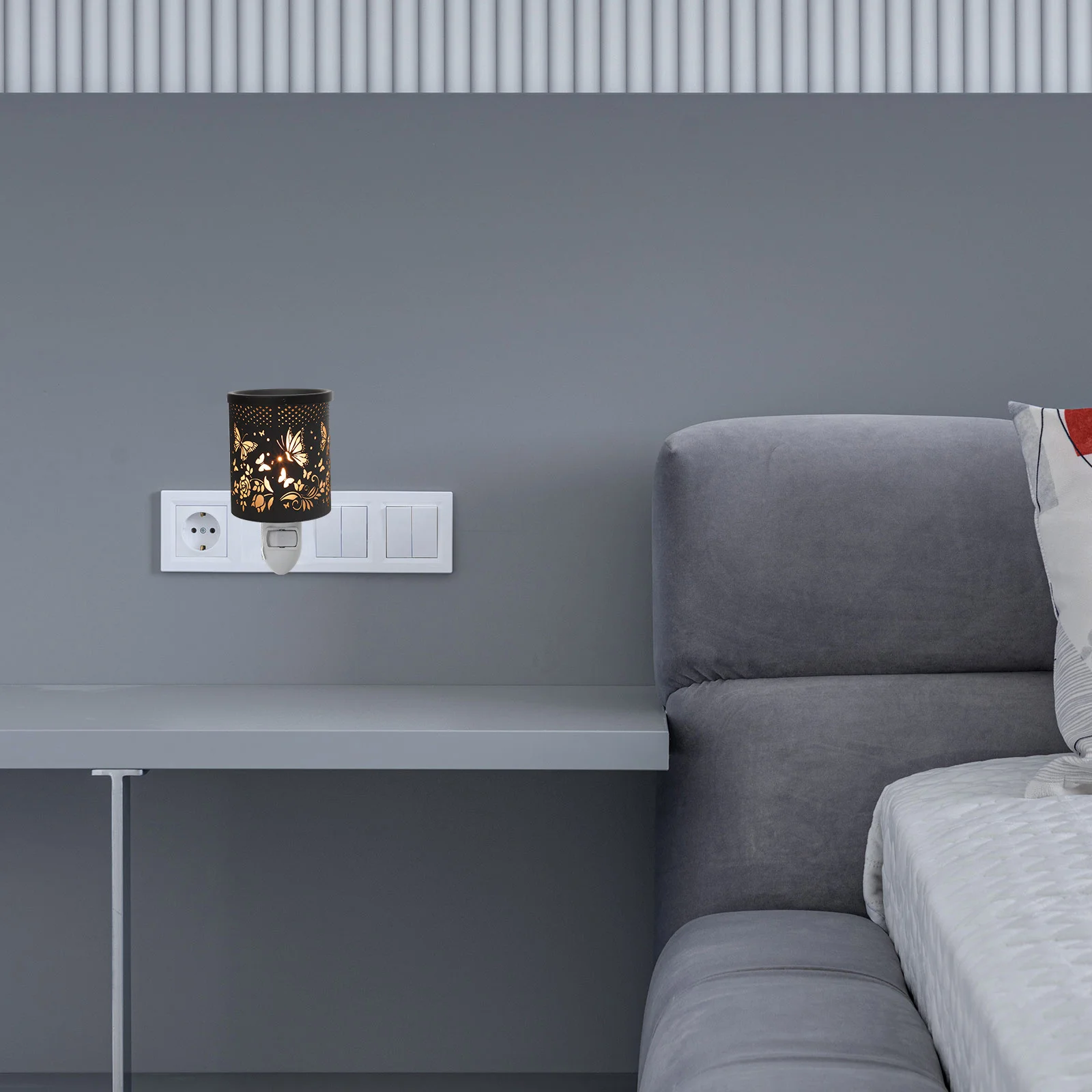 

Warmer Light Bedside Lamp Decoration Melting Wax Aroma Lamp Us Plug Multipurpose Fragrance Night Light Aromatherapy