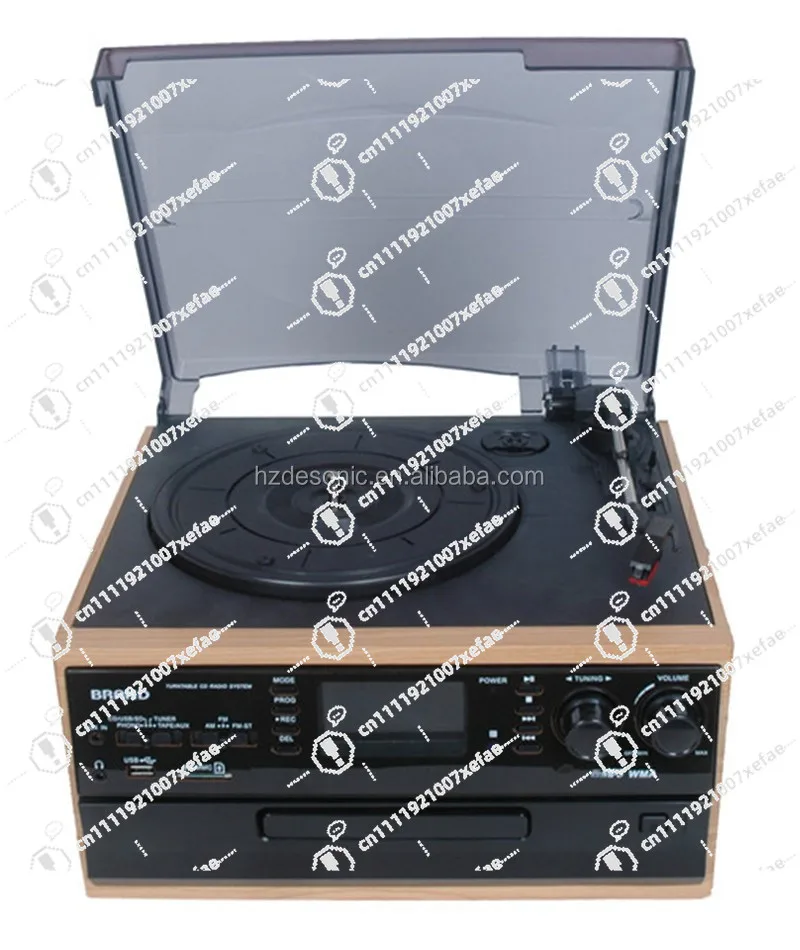 

TR-19PCD Classic turntable CD/SD record player with cassette radio player