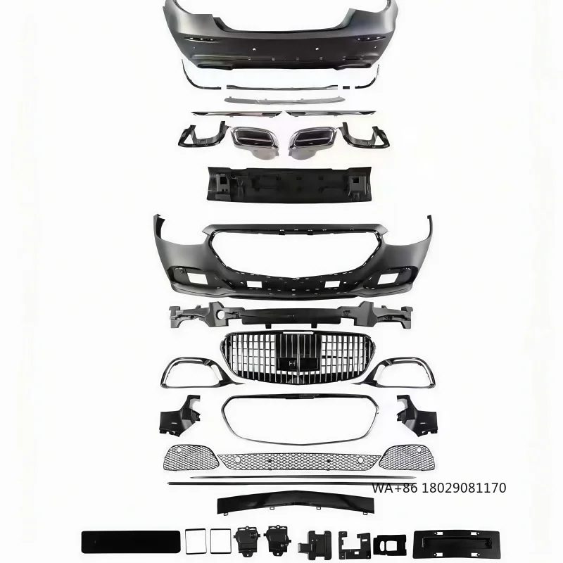 

Подходит для Mercedes Benz S-Class W223 20-25 гг., модифицированная решетка переднего бампера Maybach, губа заднего бампера и объемное крыло горла