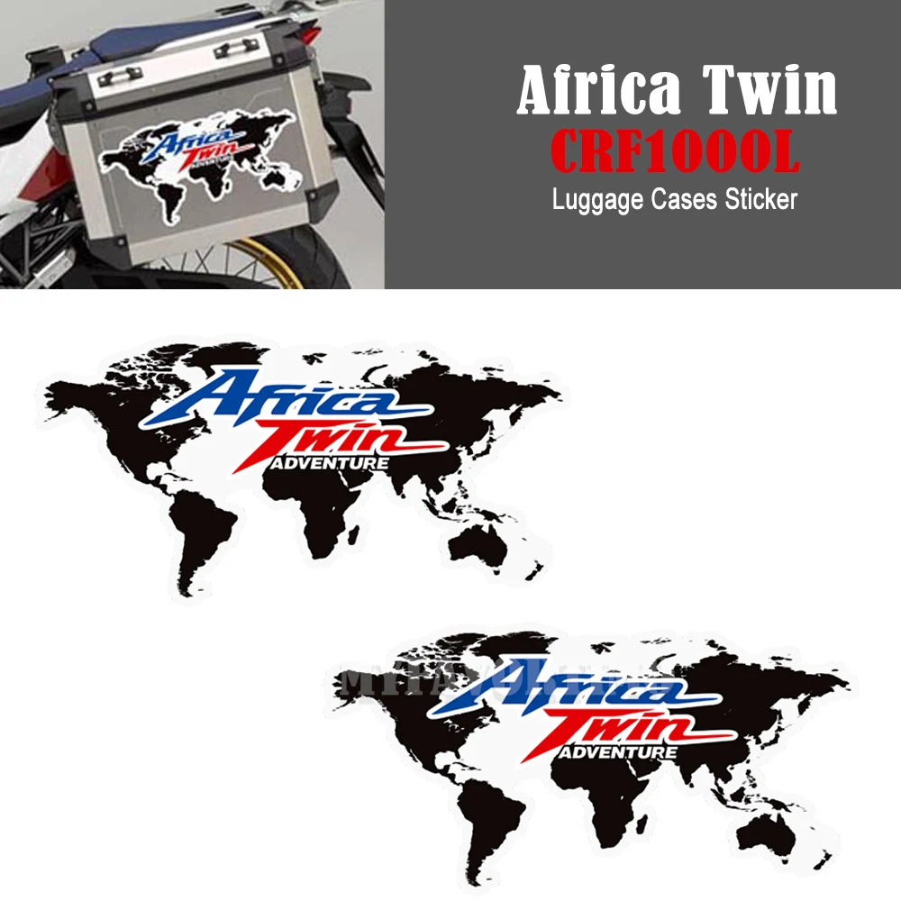 For Honda Africa Twin CRF1000L CRF1100L CRF 1000 1100 L Adventure Trunk Luggage Cases Tank Pad Protector Sticker